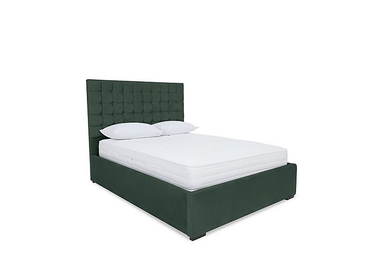 Sleep Story - Dice Electric Ottoman Bed Frame - Super King - Plush Emerald