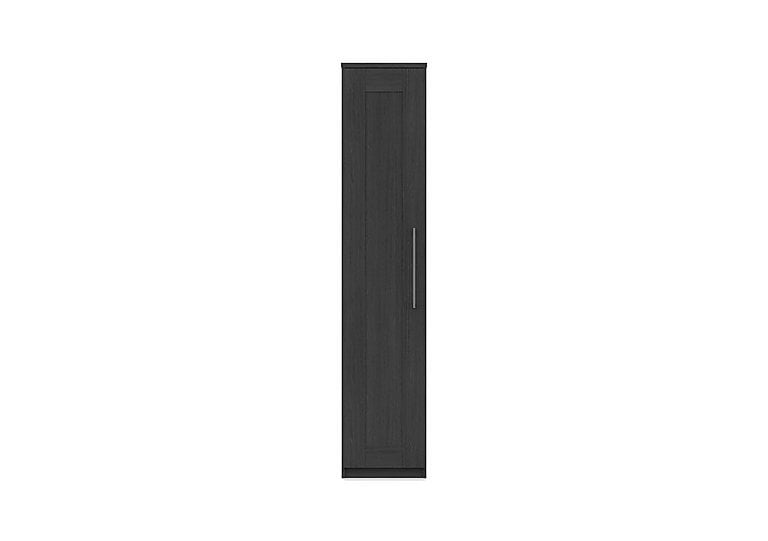 London Bedrooms  Fenchurch 1 Door Wardrobe  Graphite | Bed Sava