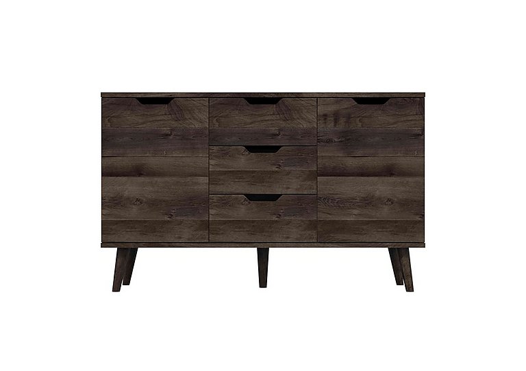 London Bedrooms - Finchley Large Sideboard - Dark Oak