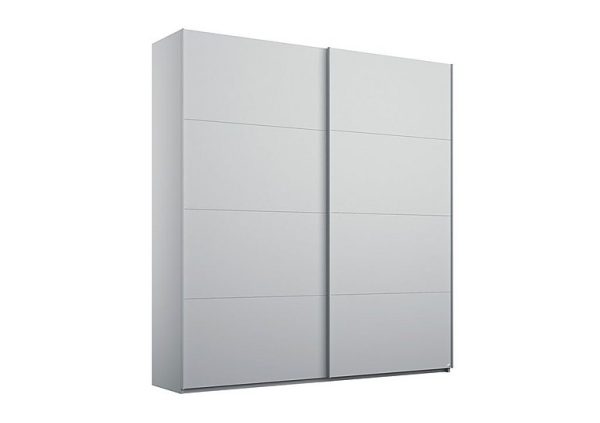 Rauch  Formes Decor 2 Door Slider Wardrobe  Silk Grey | Bed Sava