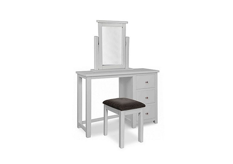 Grace Dressing Table with Stool and Mirror - Grey