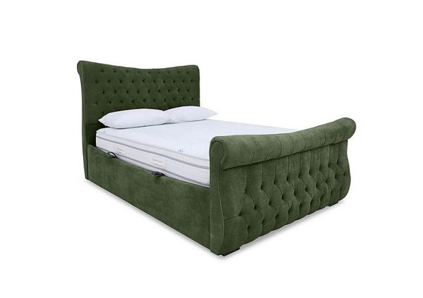 Sleep Story  Lance Left Hand Side Opening Ottoman Bed Frame  Double  Aston Moss | Bed Sava