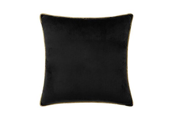 Madison Feather Cushion  Black  Gold | Bed Sava