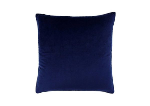 Madison Feather Cushion  Navy | Bed Sava