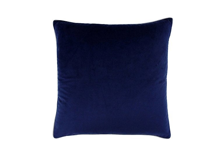Madison Feather Cushion - Navy