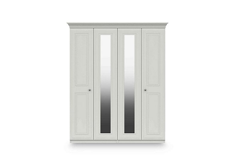 London Bedrooms  Marylebone 4 Door Wardrobe with 2 Mirror Doors | Bed Sava