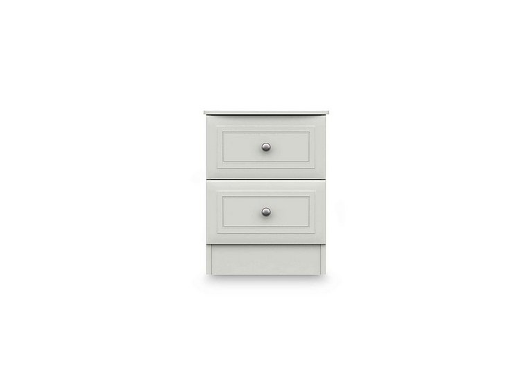 London Bedrooms - Marylebone 2 Drawer Bedside Cabinet - White