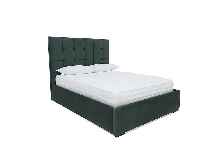 Sleep Story - Milne Electric Ottoman Bed Frame - Super King - Plush Emerald