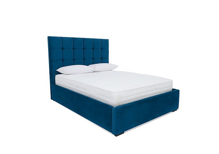 Sleep Story - Milne Electric Ottoman Bed Frame - Super King - Plush Pacific
