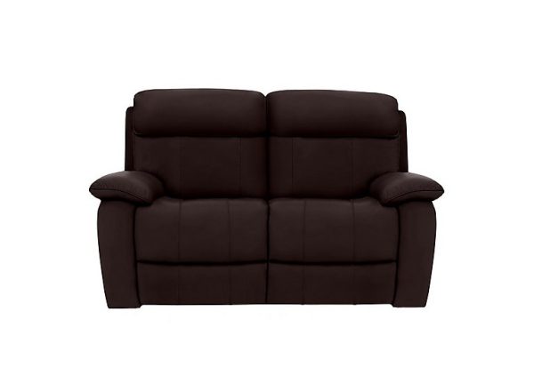 Moreno 2 Seater NC Leather Sofa with Manual Recliner | Bed Sava