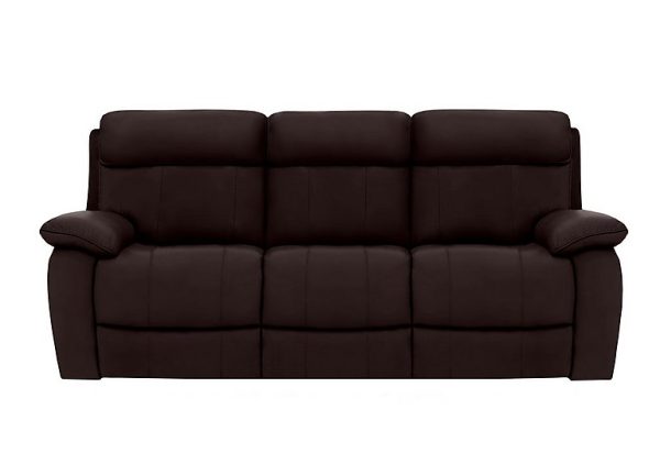 Moreno 3 Seater NC Leather Sofa with Power Recliner | Bed Sava
