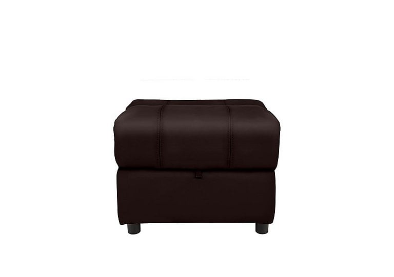 Moreno NC Leather Storage Footstool