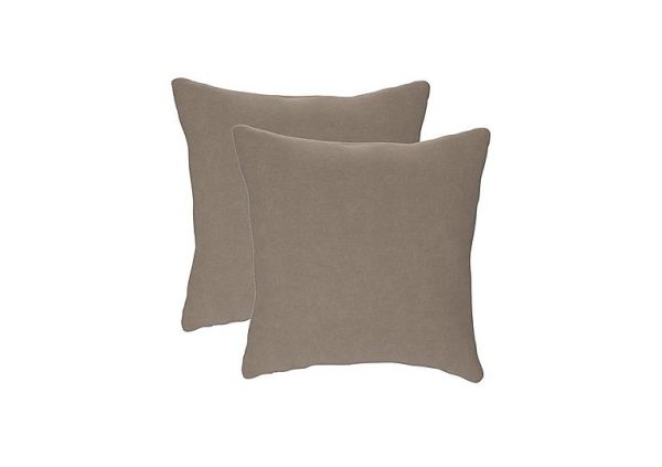 The Lounge Co  Pair of Small Scatter Cushions  Brandy Butter | Bed Sava