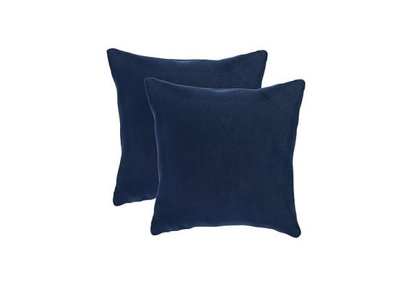 The Lounge Co  Pair of Small Scatter Cushions  Midnight Indigo | Bed Sava