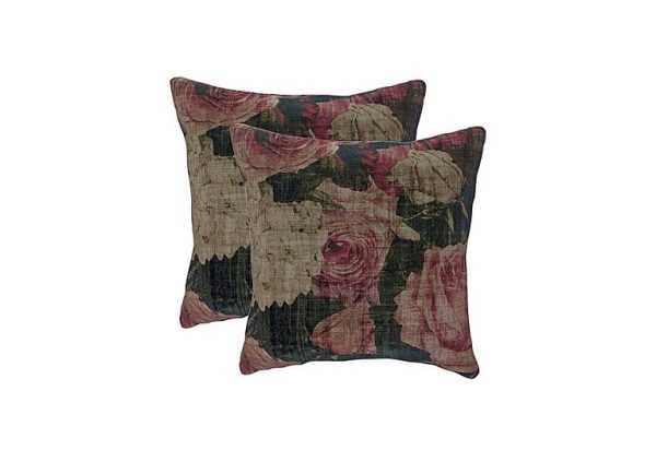 The Lounge Co  Pair of Small Scatter Cushions  Rose | Bed Sava