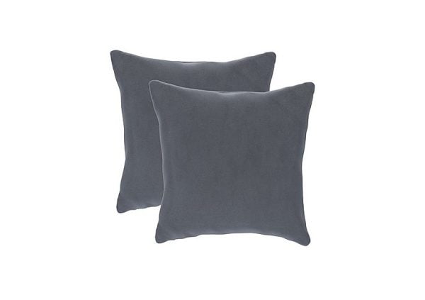The Lounge Co  Pair of Small Scatter Cushions  Rain Cloud | Bed Sava