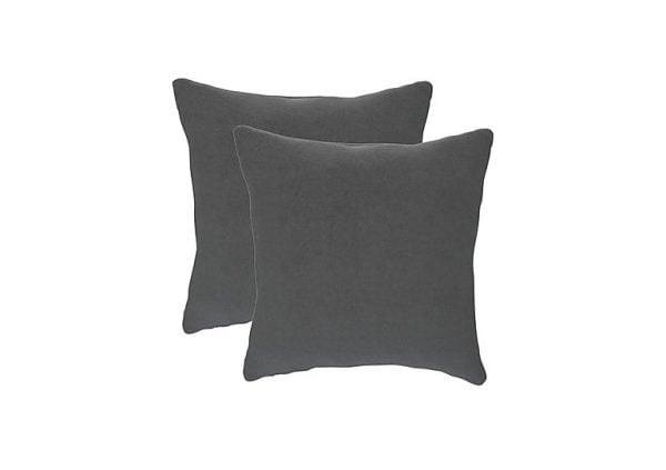 The Lounge Co  Pair of Small Scatter Cushions  Slate Shadow | Bed Sava