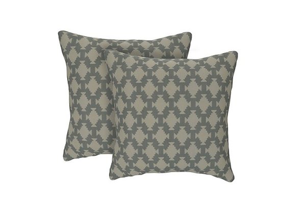 The Lounge Co  Pair of Small Scatter Cushions  Sage | Bed Sava