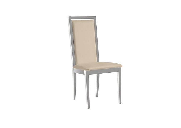 Palazzo Roma Dining Chair in Glossy White - Aquos Cream
