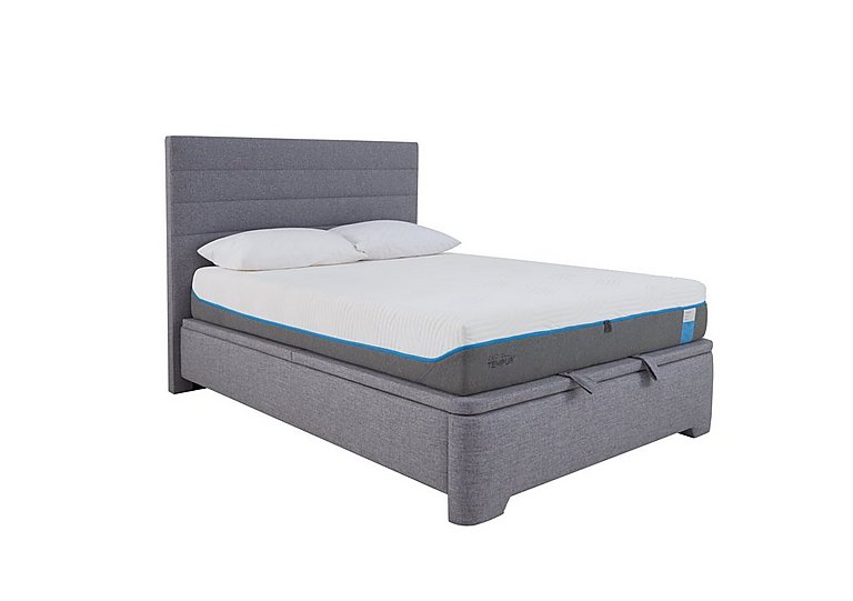 Porthos Ottoman Bedframe - Double - Marbella Grey