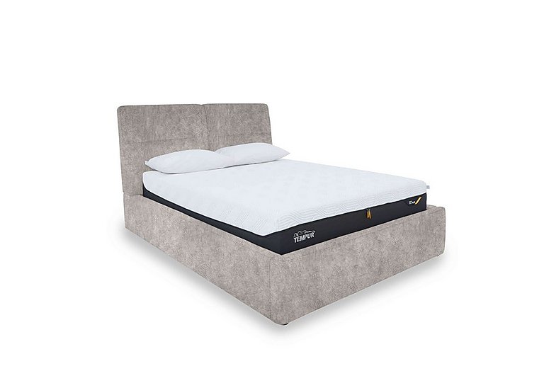Stark Fabric Manual Ottoman Bed Frame - Super King - Grey