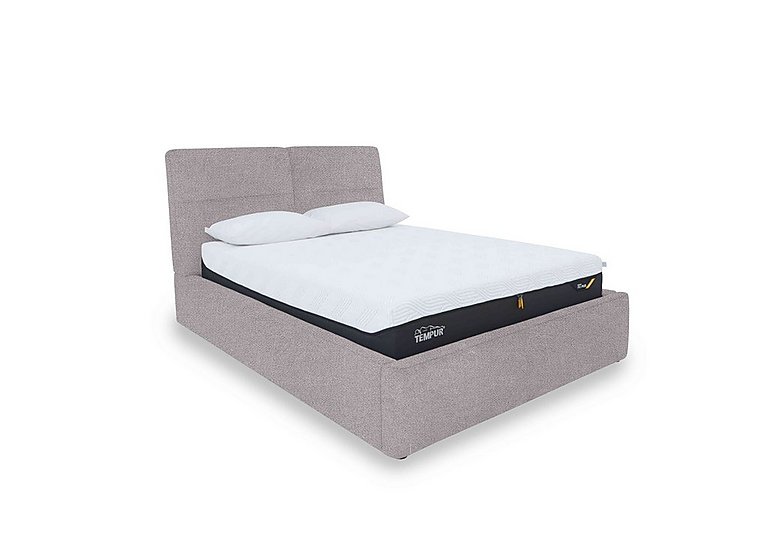 Stark Fabric Manual Ottoman Bed Frame - King Size - R27 Pewter