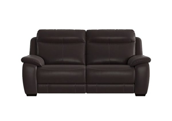 Starlight Express 3 Seater NC Leather Manual Recliner Sofa | Bed Sava