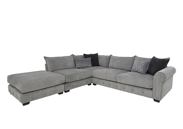 Sumptuous Fabric Chaise End Corner Sofa | Bed Sava