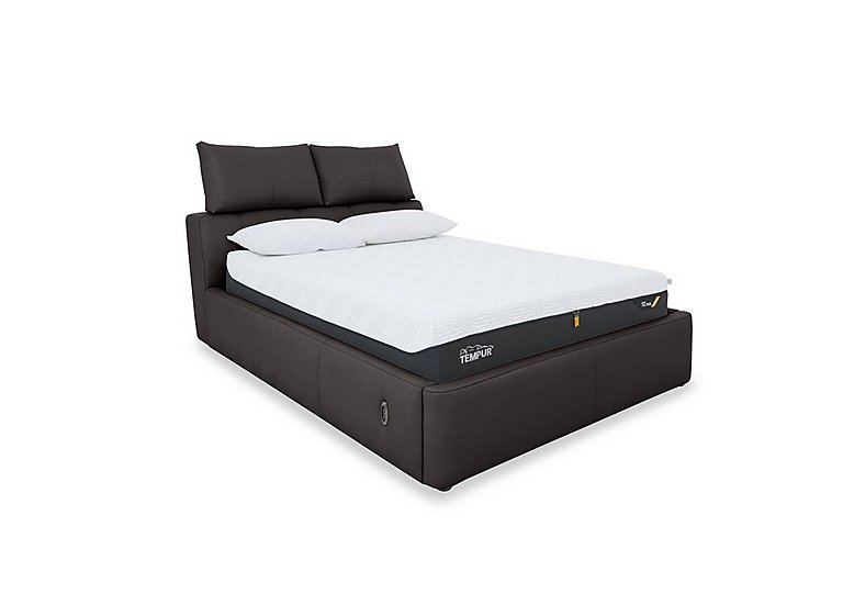Tyrell NC Leather Electric Ottoman Bed Frame - Super King