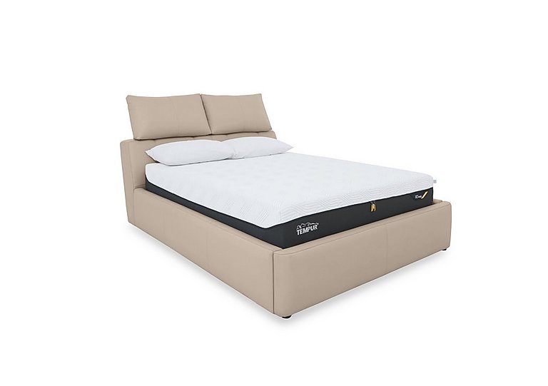 Tyrell HW Leather Manual Ottoman Bed Frame - King Size