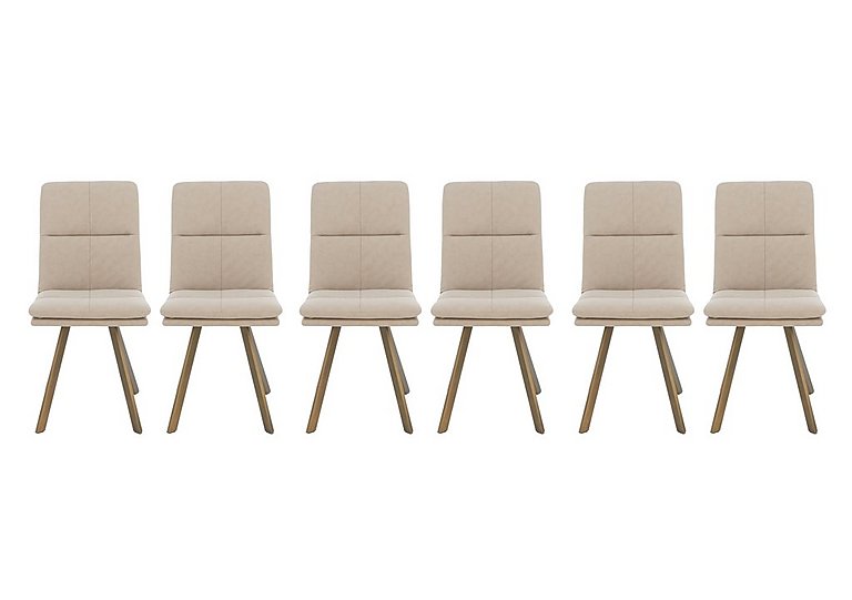Veyron Set of 6 Dining Chairs - Taupe