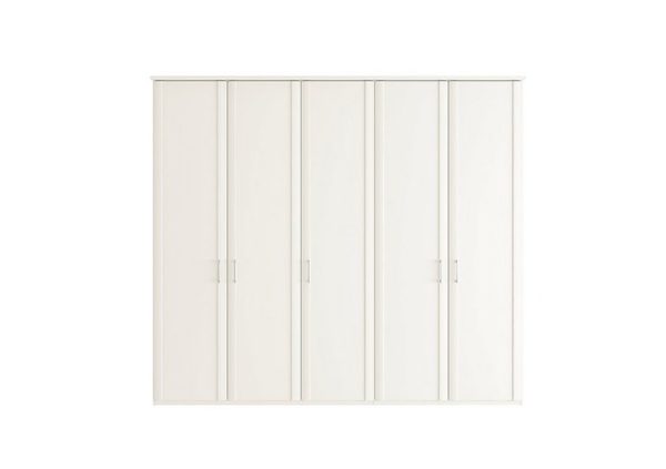 Wiemann  Oxford 5 Door Hinged Wardrobe  White | Bed Sava