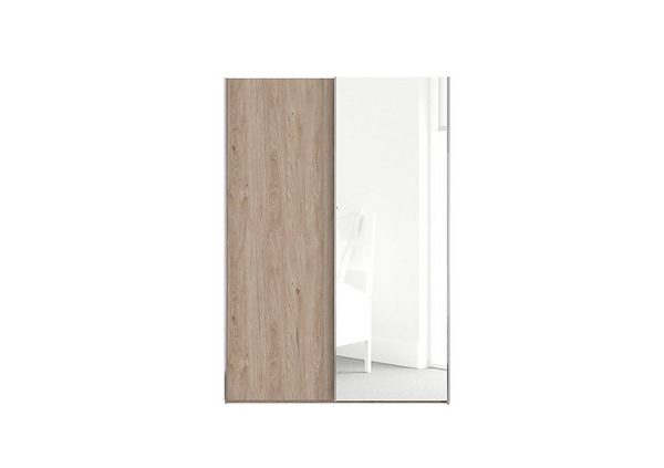 Wiemann  Oxford 2 Door Sliding 150 cm Wardrobe with Mirror  Holm Oak | Bed Sava