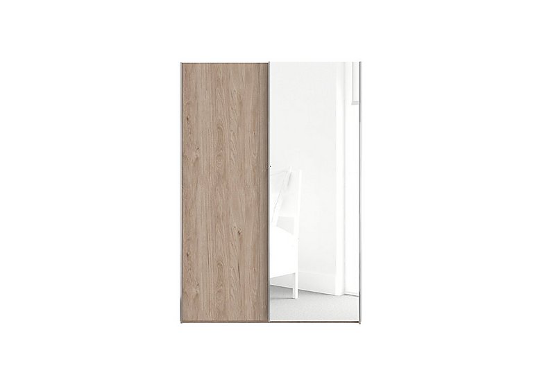 Wiemann - Oxford 2 Door Sliding 150 cm Wardrobe with Mirror - Holm Oak