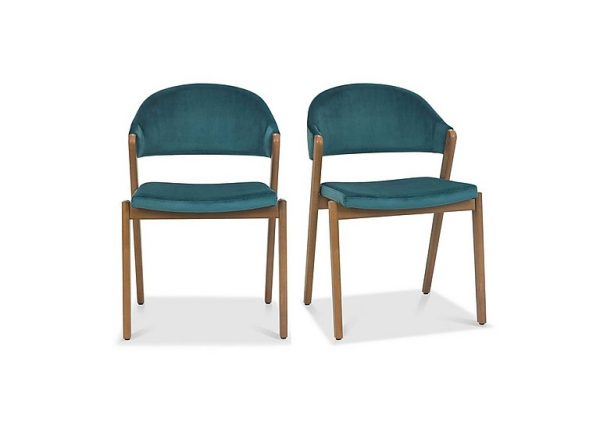 Stratford Pair of Fabric Dining Chairs | Bed Sava