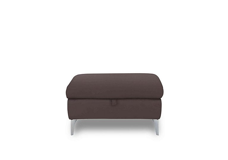 Vino Leather Storage Footstool