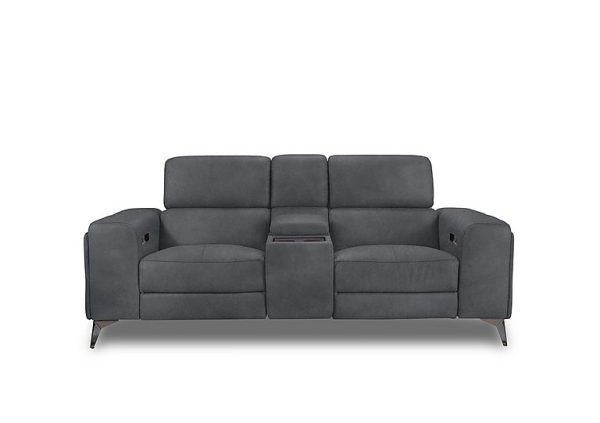 Action Fabric 2 Seater Power Recliner Media Sofa | Bed Sava