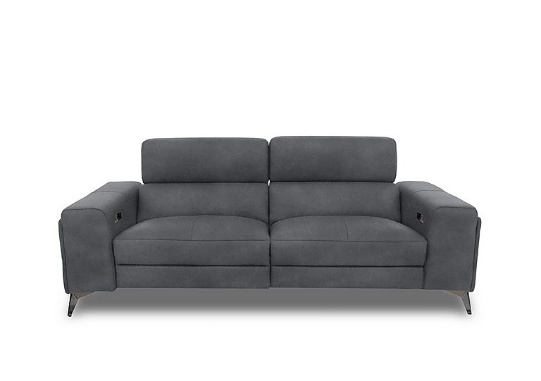 Action Fabric 3 Seater Power Recliner Sofa with Power Storage Arms