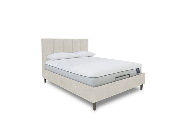 E Motion Aiko Adjustable Bed Frame  King Size  Sandstone Pearl | Bed Sava