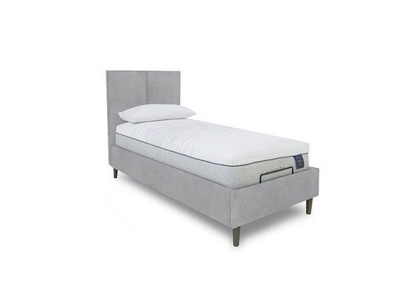 E Motion Aiko Adjustable Bed Frame  Single  Aston Silver | Bed Sava