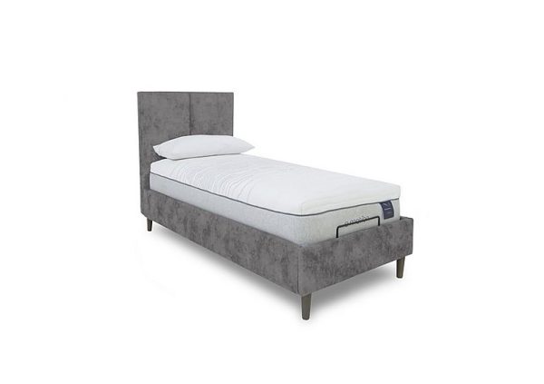 E Motion Aiko Adjustable Bed Frame  Single  Daytona Pebble | Bed Sava