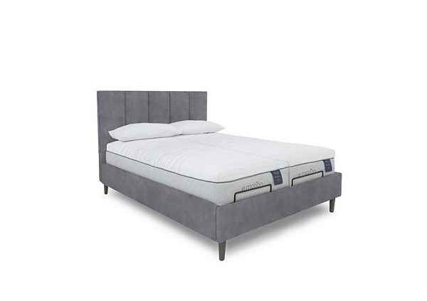 E Motion Aiko Dual Adjustable Bed Frame with Massage Function  Super King  Aston Steel | Bed Sava