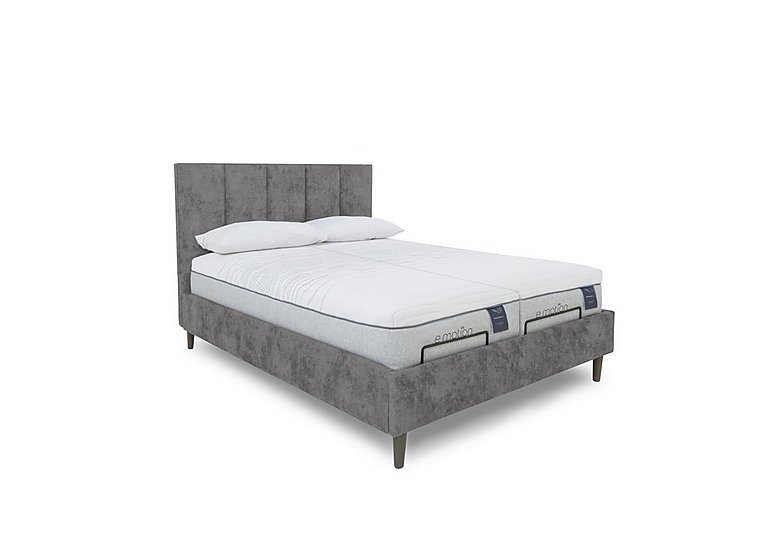 E-Motion Aiko Dual Adjustable Bed Frame with Massage Function - Super King - Daytona Pebble