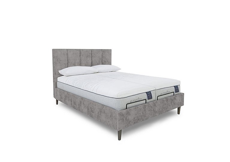 E-Motion Aiko Dual Adjustable Bed Frame with Massage Function - Super King - Daytona Silver