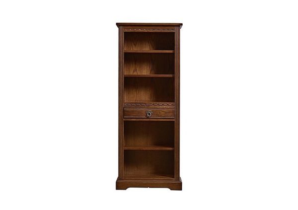 Old Charm Aldeburgh Narrow Bookcase  Light Oak | Bed Sava