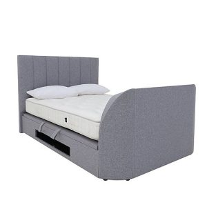 Aramis TV Ottoman Bed Frame  Double  Marbella Grey | Bed Sava