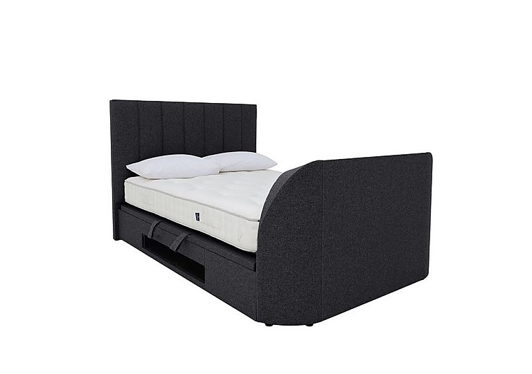 Aramis TV Ottoman Bed Frame - Double - Slate Grey