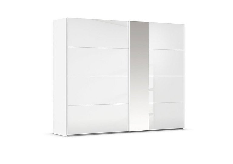 Rauch  Cairns 271cm 2 Door Sliding Wardrobe  White | Bed Sava