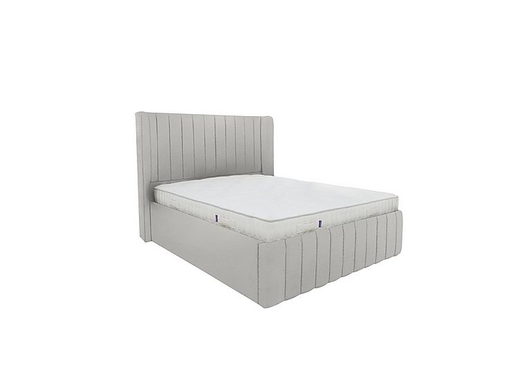 Eira Low Foot End Bed Frame - Double - Velvet Silver