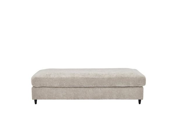 Esprit Large Fabric Stool Bed  Silver | Bed Sava